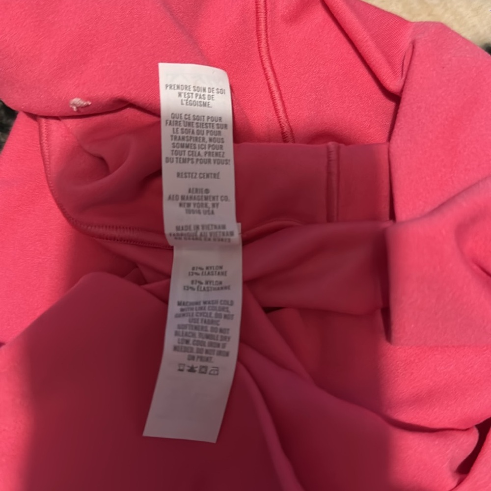 Aerie Pink Leggings Vibrant Athletic Wear - Picture 6 of 6